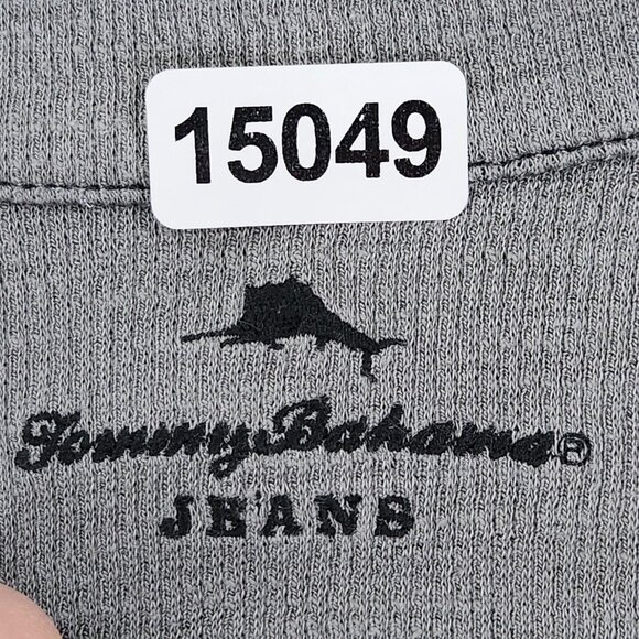 Tommy Bahama Sweater Mens Large Gray Half Zip Mock Neck Raglan Pullover Casual - Picture 6 of 8